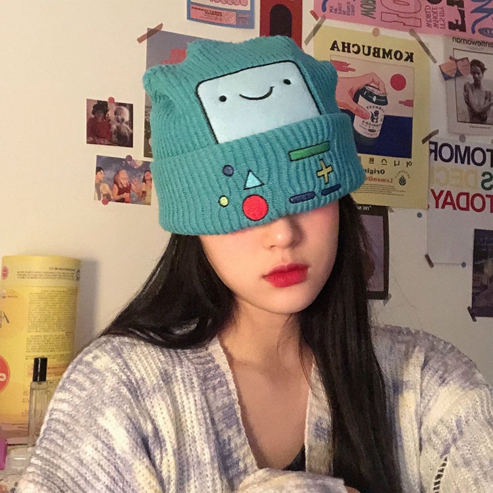 Colourful BMO Robot Beanie Hat-Kawaii Dream