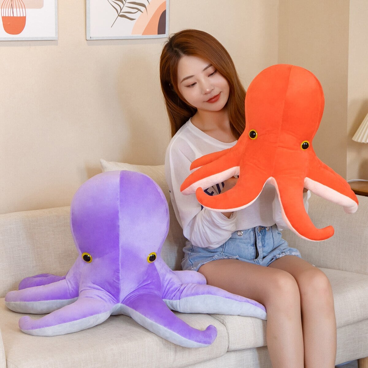 Colourful Octopus Duo Plushie-Kawaii Dream