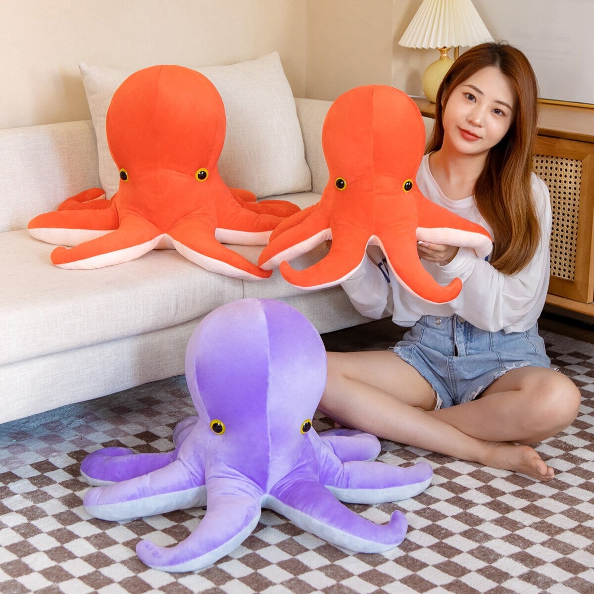 Colourful Octopus Duo Plushie-Kawaii Dream