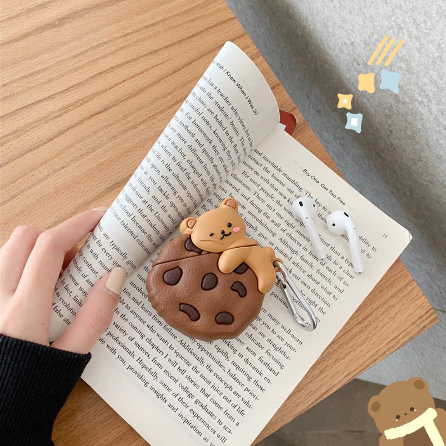 Cookie Bear Airpods Case (1&2&Pro)-Kawaii Dream