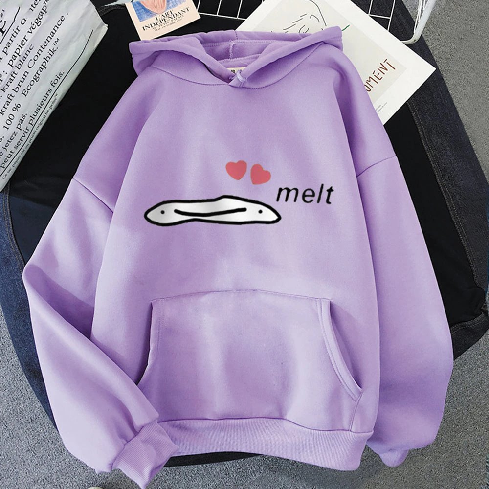 Cute Anime Melting Heart Hoodie-Kawaii Dream