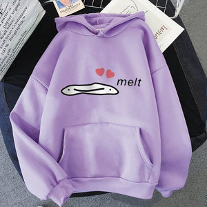 Cute Anime Melting Heart Hoodie-Kawaii Dream