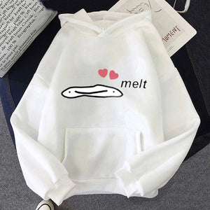 Cute Anime Melting Heart Hoodie-Kawaii Dream