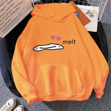 Cute Anime Melting Heart Hoodie-Kawaii Dream