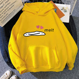 Cute Anime Melting Heart Hoodie-Kawaii Dream