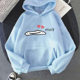 Cute Anime Melting Heart Hoodie-Kawaii Dream