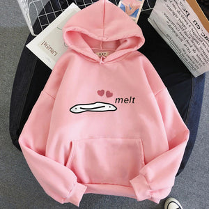 Cute Anime Melting Heart Hoodie-Kawaii Dream