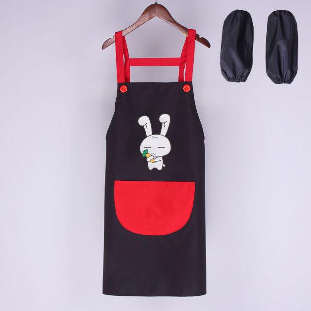 Cute Bunny My Carrot Apron with Short Sleeves-Kawaii Dream
