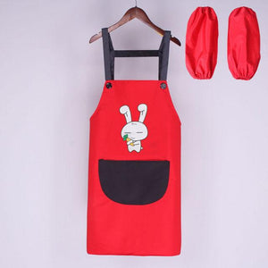 Cute Bunny My Carrot Apron with Short Sleeves-Kawaii Dream