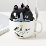 Cute Cartoon Ceramic Cat Cup | LIMITED STOCK-Kawaii Dream