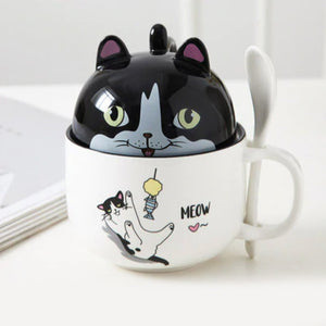 Cute Cartoon Ceramic Cat Cup | LIMITED STOCK-Kawaii Dream