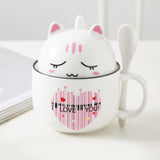 Cute Cartoon Ceramic Cat Cup | LIMITED STOCK-Kawaii Dream