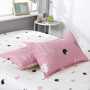 Cute Cat Print Bedding Set-Kawaii Dream