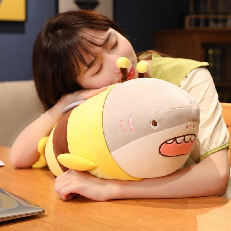 Cute Chonky Half Shark Half Bee Plushie-Kawaii Dream