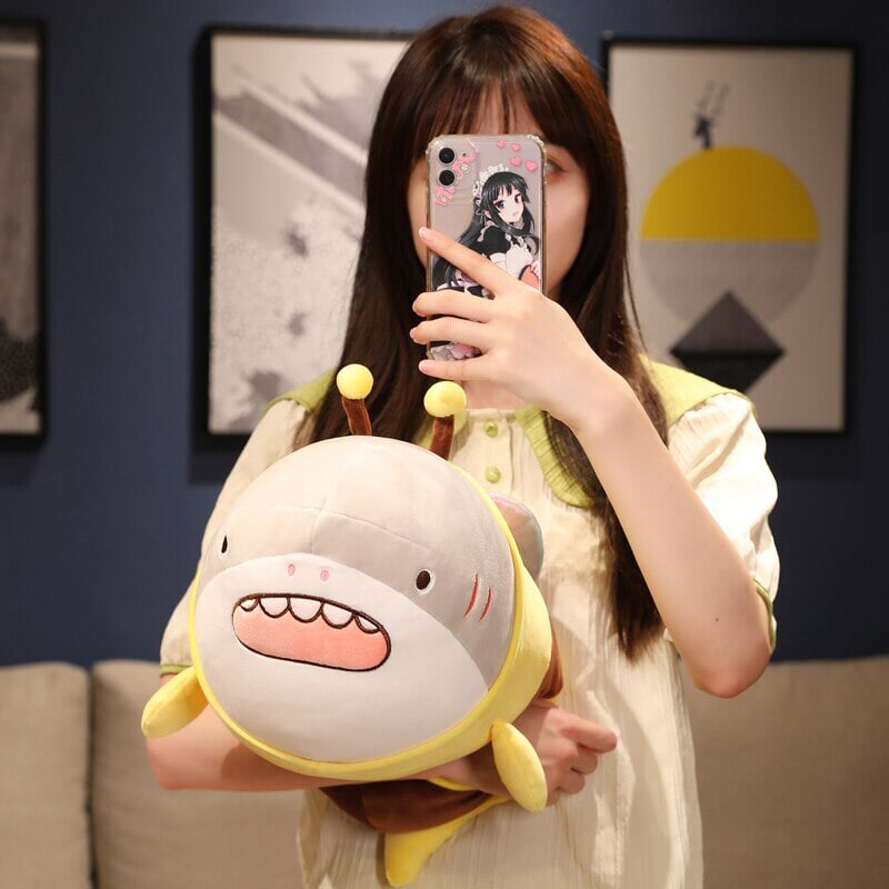 Cute Chonky Half Shark Half Bee Plushie-Kawaii Dream