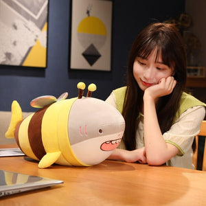 Cute Chonky Half Shark Half Bee Plushie-Kawaii Dream