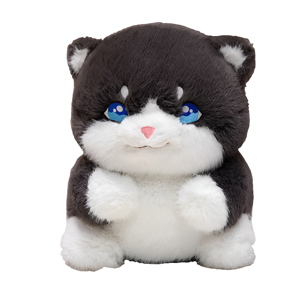 Cute Chubby Gray Ginger Cat Plushies-Kawaii Dream