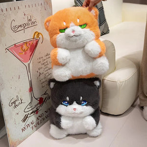 Cute Chubby Gray Ginger Cat Plushies-Kawaii Dream