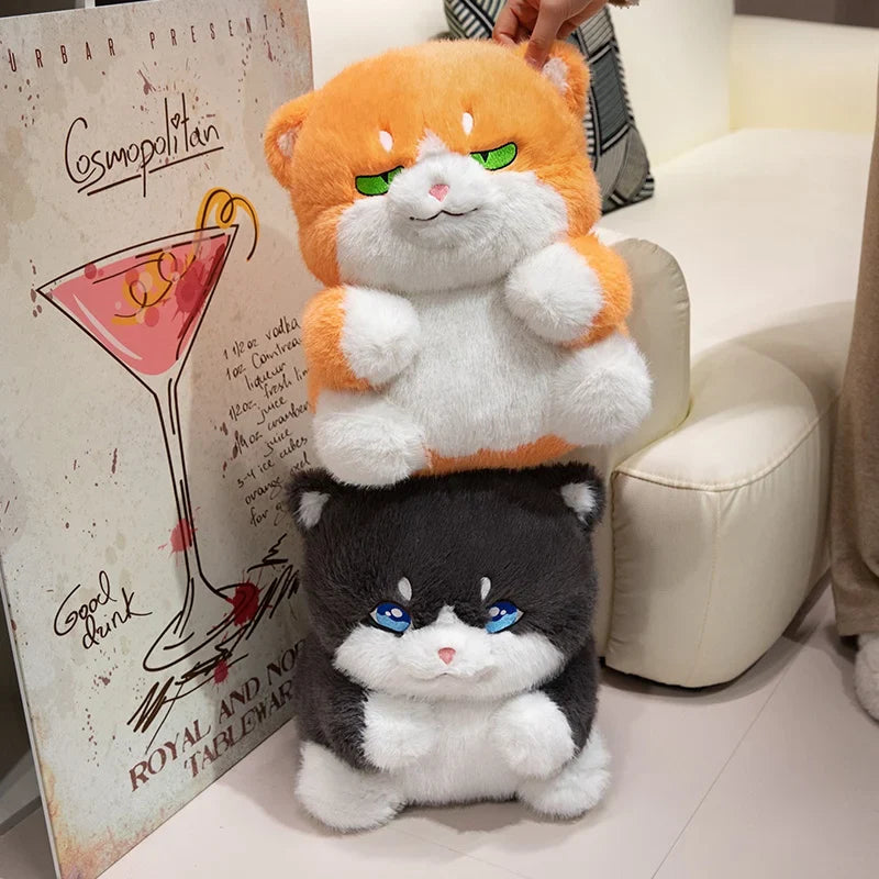 Cute Chubby Gray Ginger Cat Plushies-Kawaii Dream
