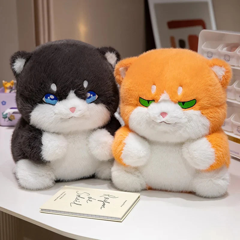 Cute Chubby Gray Ginger Cat Plushies-Kawaii Dream