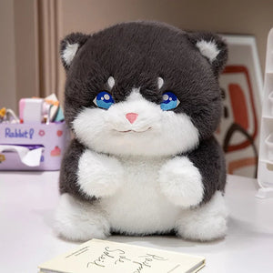 Cute Chubby Gray Ginger Cat Plushies-Kawaii Dream