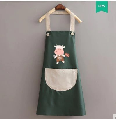 Cute Cow Print Waterproof Apron V2-Kawaii Dream