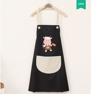 Cute Cow Print Waterproof Apron V2-Kawaii Dream