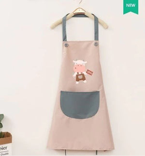 Cute Cow Print Waterproof Apron V2-Kawaii Dream