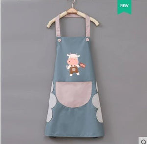 Cute Cow Print Waterproof Apron-Kawaii Dream