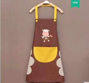Cute Cow Print Waterproof Apron-Kawaii Dream