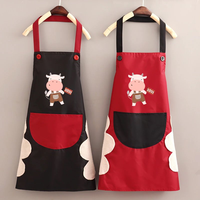 Cute Cow Print Waterproof Apron-Kawaii Dream