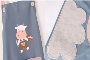 Cute Cow Print Waterproof Apron-Kawaii Dream