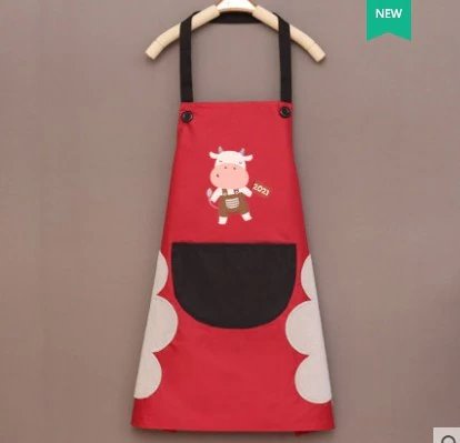 Cute Cow Print Waterproof Apron-Kawaii Dream