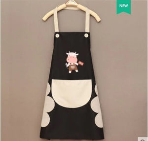 Cute Cow Print Waterproof Apron-Kawaii Dream