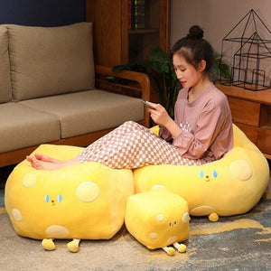 Cute Cube Cheese Block Plushie-Kawaii Dream