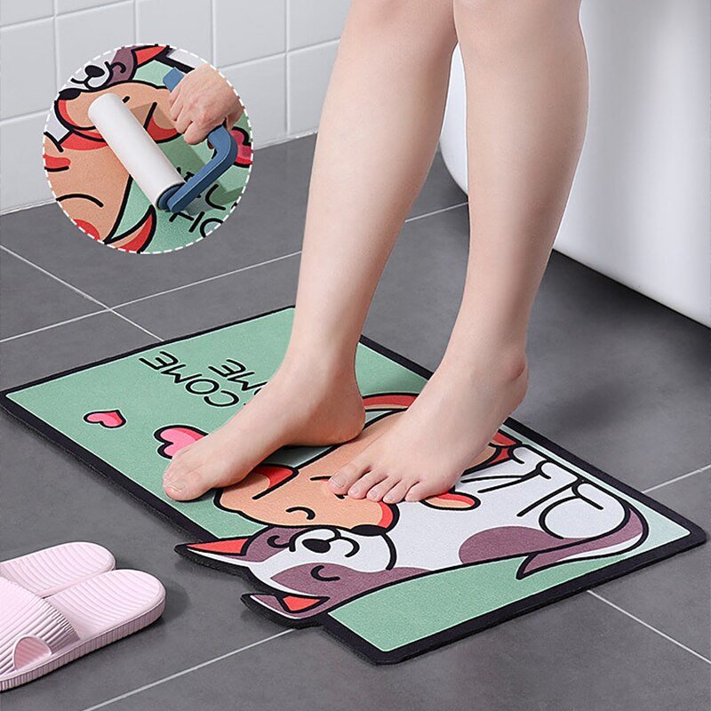 Cute Dog Bathroom Mat-Kawaii Dream