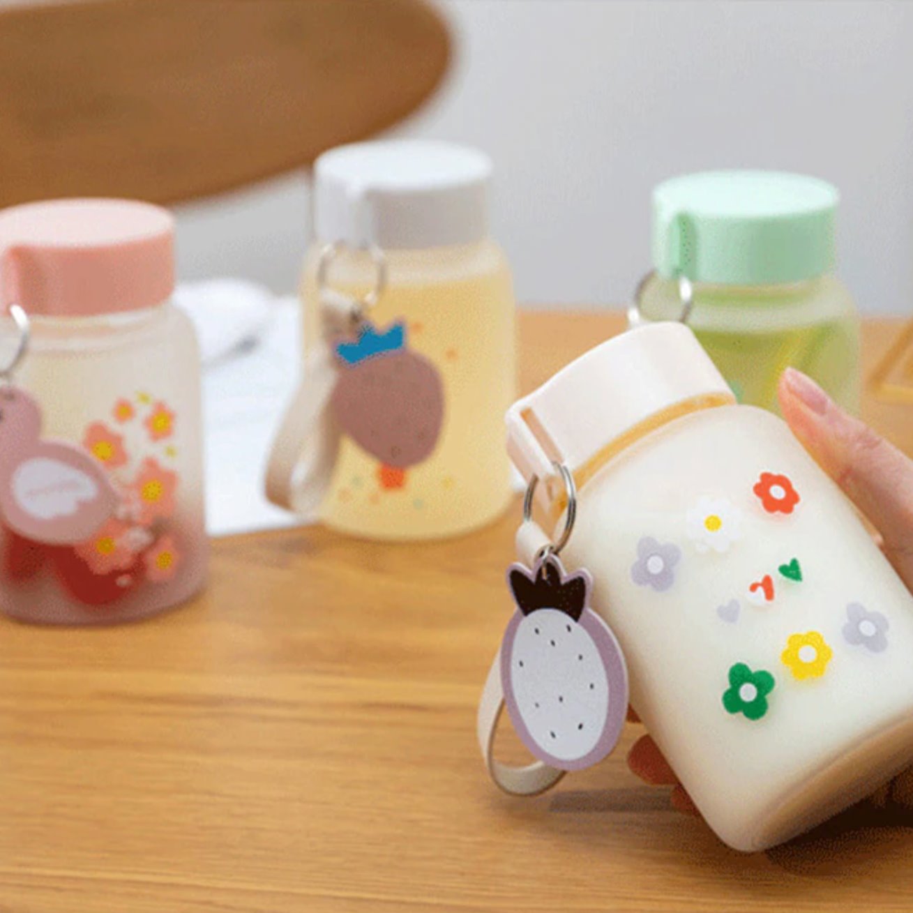 Cute Flowers Small Water Bottle-Kawaii Dream