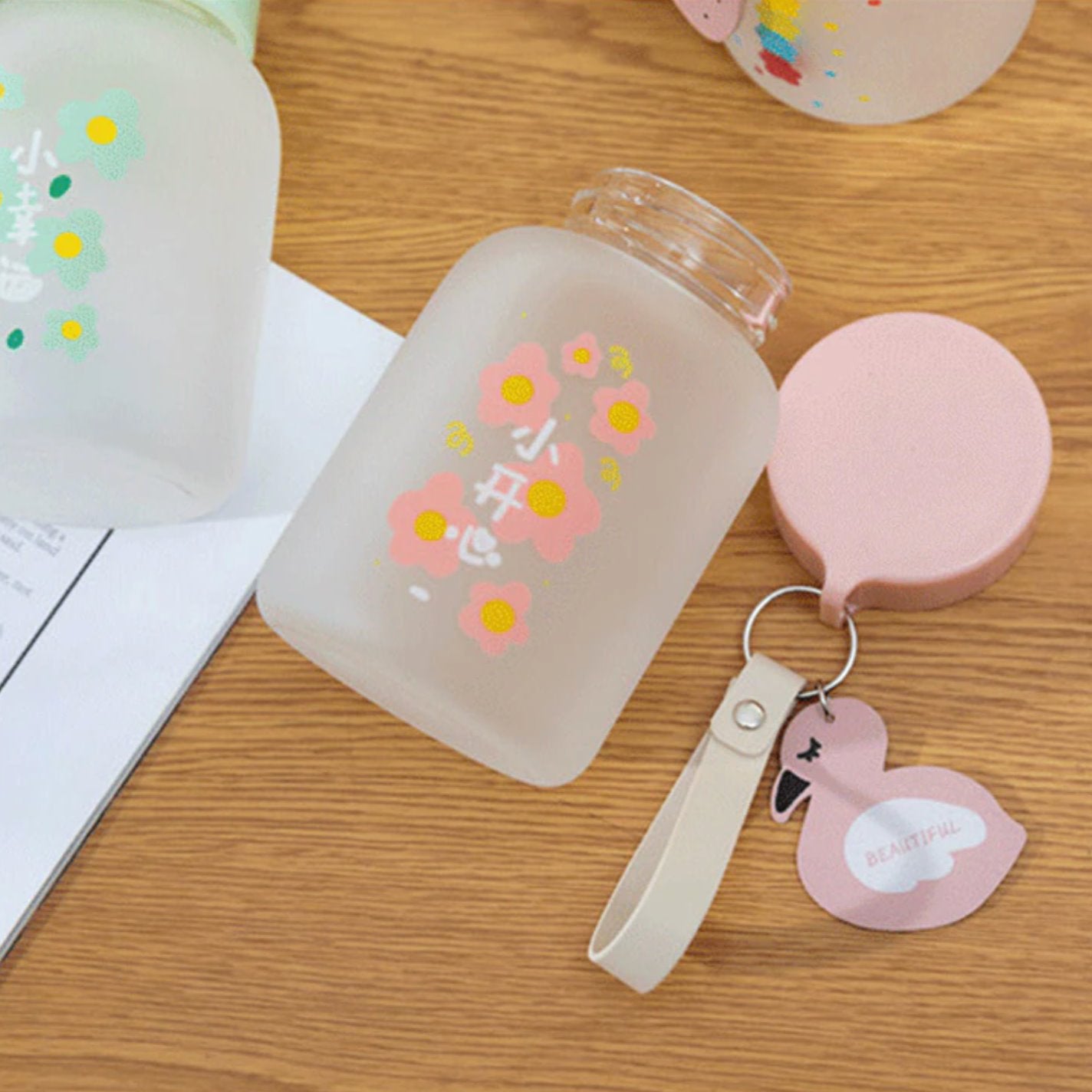 Cute Flowers Small Water Bottle-Kawaii Dream