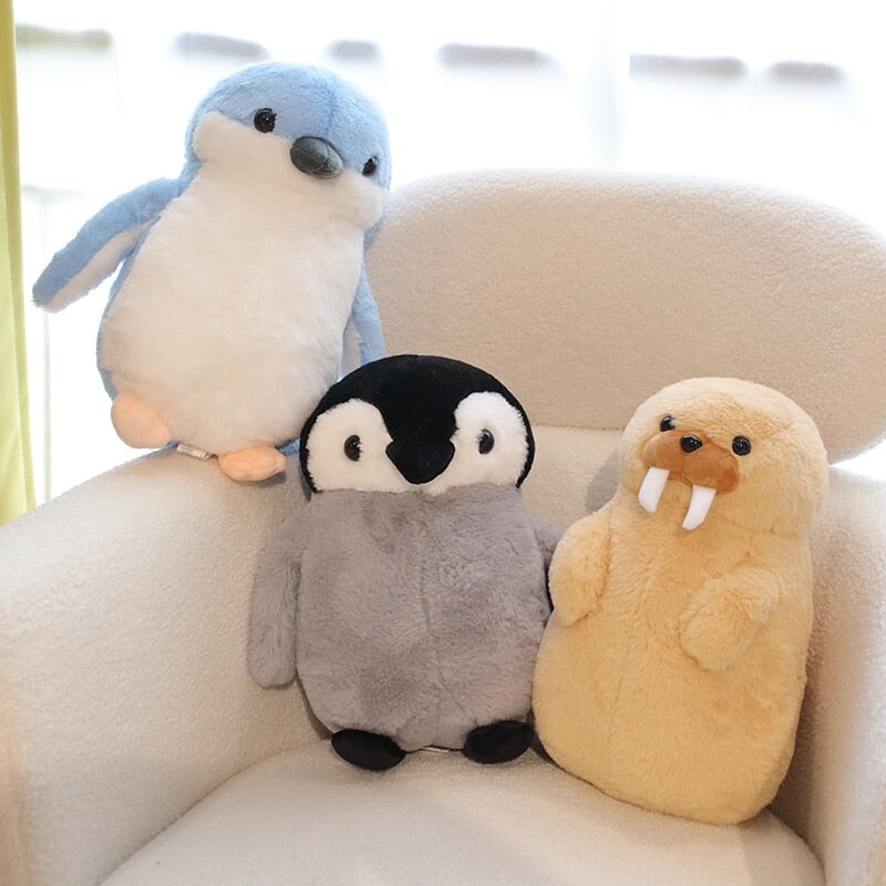 Cute Fluffy Penguin Walrus Plushies-Kawaii Dream
