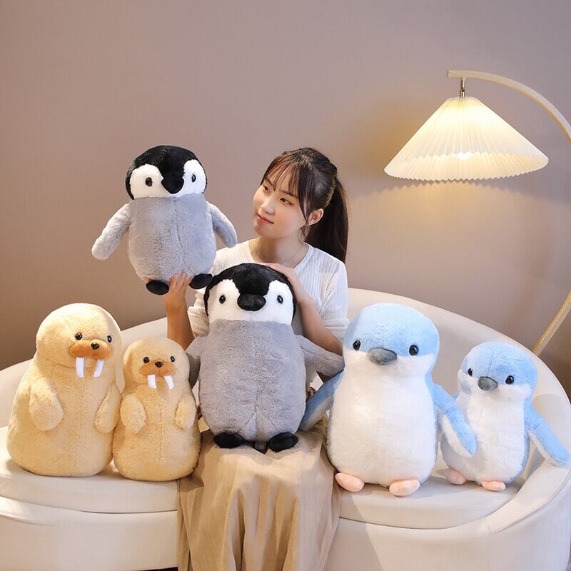Cute Fluffy Penguin Walrus Plushies-Kawaii Dream