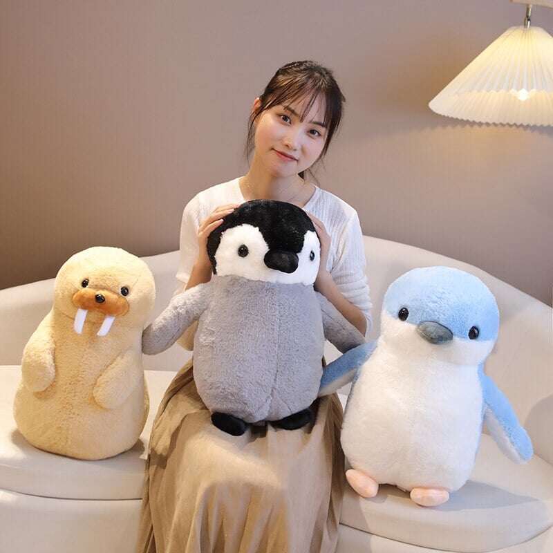 Cute Fluffy Penguin Walrus Plushies-Kawaii Dream