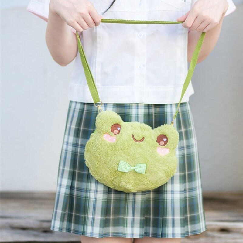 Cute Green Frog Shoulder Bag-Kawaii Dream