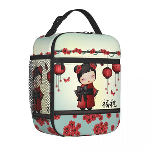 Cute Japanese-themed Kimono Kokeshi Doll Lunch Boxes-Kawaii Dream