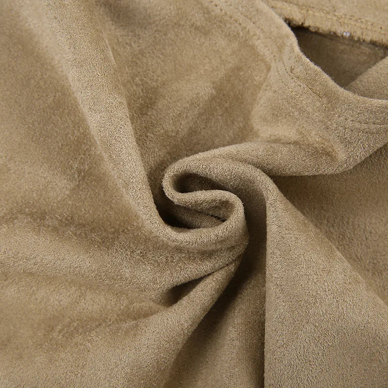 Cute Khaki Lace Spaghetti Vest-Kawaii Dream