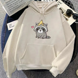 Cute Raccoon with Banana Unisex Hoodie-Kawaii Dream