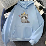 Cute Raccoon with Banana Unisex Hoodie-Kawaii Dream