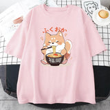 Cute Shiba Inu Slurping Ramen Unisex Tee-Kawaii Dream