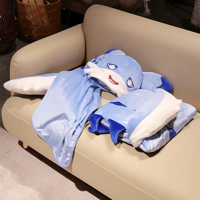 Cute Sofi the Blue Dragon Cloak Hooded Blanket Cape-Kawaii Dream