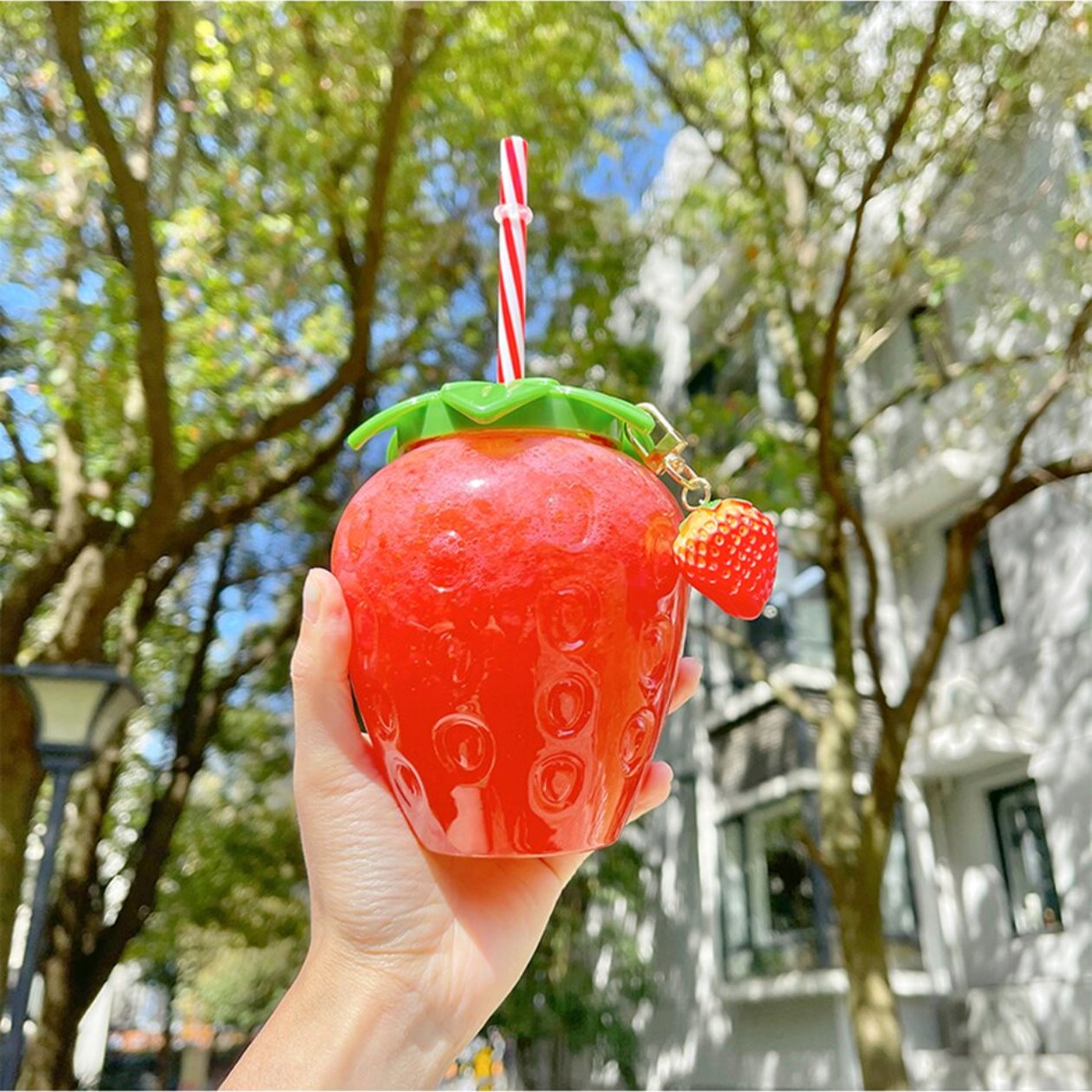 Cute Strawberry Cup with Straw-Kawaii Dream