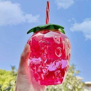 Cute Strawberry Cup with Straw-Kawaii Dream
